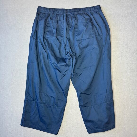 Pact Women's Plus Size Daily Twill Crop Pant Organic Cotton Stretch Navy - XXXL - Picture 6 of 10